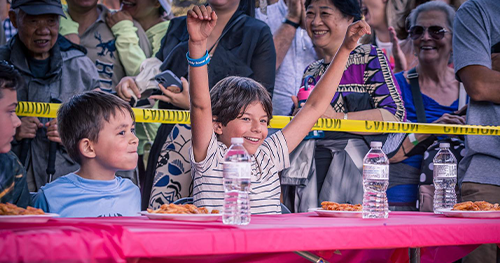 PASTA EATING CONTEST (CHILDREN)